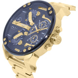 Buy Shop Diesel Mr Daddy 2.0 Chronograph Black Dial Gold Steel Strap Watch For Men - DZ7333 USA Online