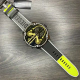Buy Shop Diesel Mr. Daddy 2.0 Chronograph Black Dial Grey Nylon Strap Watch For Men - DZ7429 USA Online
