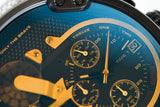 Buy Shop Diesel Mr. Daddy 2.0 Chronograph Black Dial Grey Nylon Strap Watch For Men - DZ7429 USA Online