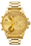 Buy Shop Diesel Mr Daddy 2.0 Chronograph Gold Dial Gold Steel Strap Watch For Men - DZ7399 USA Online