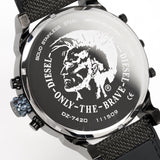 Buy Shop Diesel Mr Daddy 2.0 Chronograph Grey Dial Black Nylon Strap Watch For Men - DZ7420 USA Online