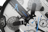 Buy Shop Diesel Mr Daddy 2.0 Chronograph Grey Dial Black Nylon Strap Watch For Men - DZ7420 USA Online