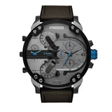 Buy Shop Diesel Mr Daddy 2.0 Chronograph Grey Dial Black Nylon Strap Watch For Men - DZ7420 USA Online