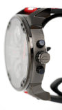 Buy Shop Diesel Mr Daddy 2.0 Chronograph Grey Dial Red Rubber Strap Watch For Men - DZ7423 USA Online