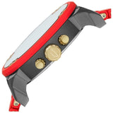 Buy Shop Diesel Mr Daddy 2.0 Chronograph Grey Dial Red Rubber Strap Watch For Men - DZ7430 USA Online