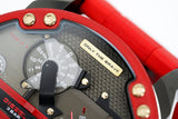 Buy Shop Diesel Mr Daddy 2.0 Chronograph Grey Dial Red Rubber Strap Watch For Men - DZ7430 USA Online