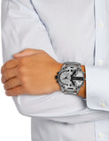 Buy Shop Diesel Mr. Daddy Chronograph Silver Dial Silver Steel Strap Watch For Men - DZ7421 USA Online