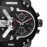 Buy Shop Diesel Mr. Daddy 2.0 Quartz Black Dial Black Nylon Strap Watch For Men - DZ7433 USA Online