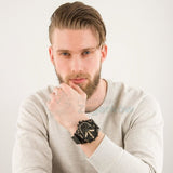 Buy Shop Diesel Mr. Daddy 2.0 Chronograph Black Dial Black Steel Strap Watch For Men - DZ7435 USA Online