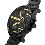 Buy Shop Diesel Mr. Daddy 2.0 Chronograph Black Dial Black Steel Strap Watch For Men - DZ7435 USA Online