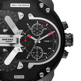 Buy Shop Diesel Mr. Daddy 2.0 Quartz Black Dial Black Nylon Strap Watch For Men - DZ7433 USA Online