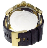 Buy Shop Diesel Mr Daddy Chronograph Black Dial Black Leather Strap Watch For Men - DZ7371 USA Online