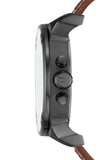 Buy Shop Diesel Mr Daddy Chronograph Grey Dial Brown Leather Strap Watch For Men - DZ7413 USA Online