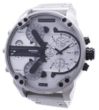 Buy Shop Diesel Mr. Daddy Chronograph Silver Dial Silver Steel Strap Watch For Men - DZ7421 USA Online