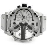 Buy Shop Diesel Mr. Daddy Chronograph Silver Dial Silver Steel Strap Watch For Men - DZ7421 USA Online