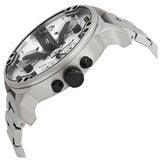 Buy Shop Diesel Mr. Daddy Chronograph Silver Dial Silver Steel Strap Watch For Men - DZ7421 USA Online