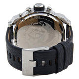Buy Shop Diesel Mr Daddy Chronograph White Dial Black Leather Strap Watch For Men - DZ7125 USA Online