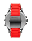 Buy Shop Diesel Mr Daddy 2.0 Chronograph Black Dial Red Silicone Strap Watch For Men - DZ7370 USA Online