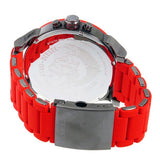Buy Shop Diesel Mr Daddy 2.0 Chronograph Black Dial Red Silicone Strap Watch For Men - DZ7370 USA Online