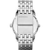 Buy Shop Diesel Mini Daddy Dual Time Silver Dial Stainless Steel Watch For Men - DZ7305 USA Online