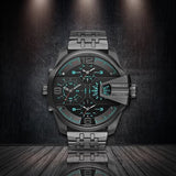 Buy Shop Diesel Uber Chief Black Dial Grey Stainless Steel Strap Watch For Men - DZ7372 USA Online