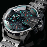Buy Shop Diesel Uber Chief Black Dial Grey Stainless Steel Strap Watch For Men - DZ7372 USA Online
