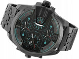 Buy Shop Diesel Uber Chief Black Dial Grey Stainless Steel Strap Watch For Men - DZ7372 USA Online