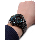 Buy Shop Diesel Uber Chief Chronograph Red Dial Black Steel Strap Watch For Men - DZ7373 USA Online
