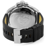 Buy Shop Diesel Uber Chief Oversized 4 Time Black Dial Leather Strap Watch For Men - DZ7376 USA Online