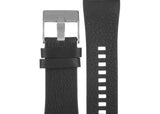 Buy Shop Diesel Uber Chief Two Hand Black Dial Black Leather Strap Watch For Men - DZ7377 USA Online