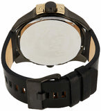 Buy Shop Diesel Uber Chief Two Hand Black Dial Black Leather Strap Watch For Men - DZ7377 USA Online