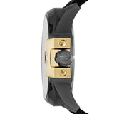 Buy Shop Diesel Uber Chief Two Hand Black Dial Black Leather Strap Watch For Men - DZ7377 USA Online
