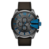 Buy Shop Diesel Mega Chief Chronograph Black Dial Black Nylon Strap Watch For Men - DZ4500 USA Online