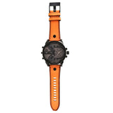 Buy Shop Diesel Mr. Daddy 2.0 Chronograph Grey Dial Brown Leather Strap Watch For Men - DZ7406 USA Online