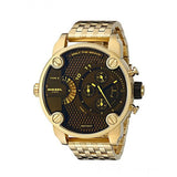 Buy Shop Diesel Mr Daddy Blue Dial Gold Steel Strap Watch For Men - DZ7347 USA Online