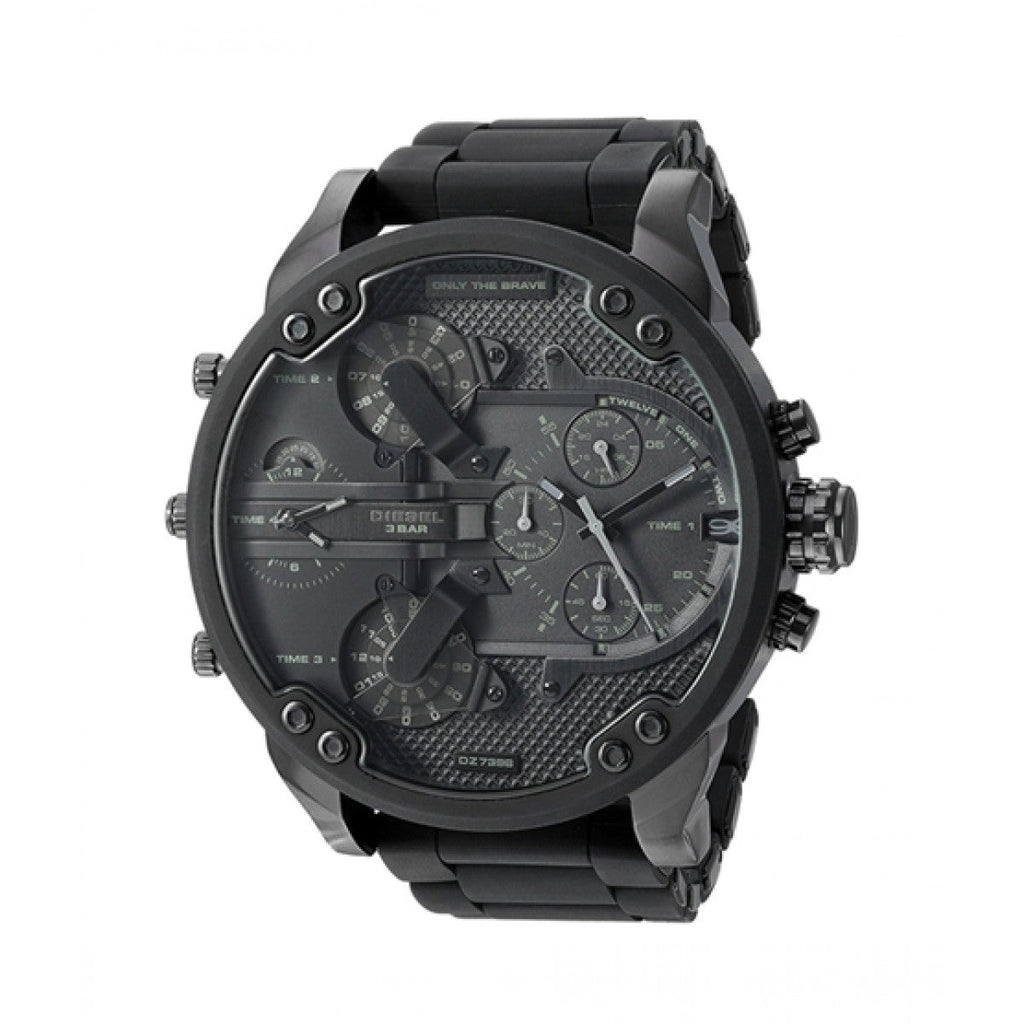 Buy Shop Diesel Mr Daddy 2.0 Chronograph Black Dial Black Stainless Steel Watch For Men - DZ7396 USA Online