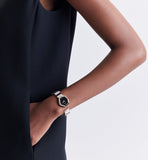 Buy Shop Dior Gem Dior Black Mother of Pearl Dial Silver Steel Strap Watch for Women - CD18111X1005 USA Online