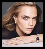 Buy Shop Dior Gem Dior Black Mother of Pearl Dial Silver Steel Strap Watch for Women - CD18111X1005 USA Online