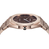 Buy Shop D1 Milano Ultra Thin Brown Dial Gold Steel Strap Watch for Men - D1-UTBJ13 USA Online