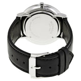 Movado Ultra Slim Black Dial Black Leather Strap Watch For Men - 0607086