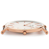 Buy Shop Daniel Wellington Classic Suffolk White Dial Brown Leather Strap Watch For Women - DW00100120 USA Online