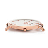 Buy Shop Daniel Wellington Classic Suffolk White Dial Brown Leather Strap Watch For Men - DW00100122 USA Online