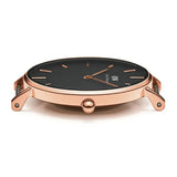 Buy Shop Daniel Wellington Classic Petite Dover Black Dial White NATO Strap Watch For Women - DW00100314 USA Online