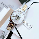 Buy Shop Gucci G Timeless Silver Dial Two Tone Steel Strap Watch For Women - YA1264074 USA Online