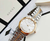 Buy Shop Gucci G Timeless Silver Dial Two Tone Steel Strap Watch For Men - YA126409 USA Online