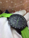 Buy Shop Emporio Armani Sports Analog Black Dial Green Rubber Strap Watch For Men - AR6115 USA Online
