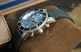 Buy Shop Breitling Superocean Heritage B01 Chronograph 44 Blue Dial Black Mesh Bracelet Watch for Men - AB0162121C1S1 USA Online