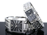 Buy Shop Emporio Armani Classic Black Dial Silver Stainless Steel Strap Watch For Men - AR0156 USA Online