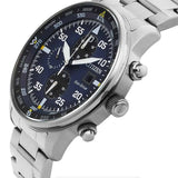 Citizen Eco Drive Chronograph Blue Dial Silver Stainless Steel Watch For Men - CA0690-88L