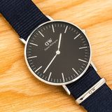 Buy Shop Daniel Wellington Classic Bayswater Black Dial Black NATO Strap Watch For Women - DW00100282 USA Online